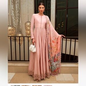 Faiza Saqlain Zelina Dress
Pink 
Size Small 
Very flattering